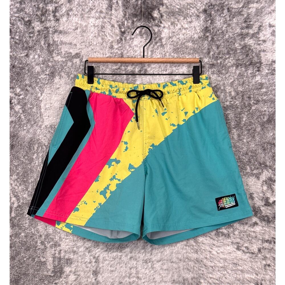 Slunks Shorts Large Mens YMC Retro Volleyball